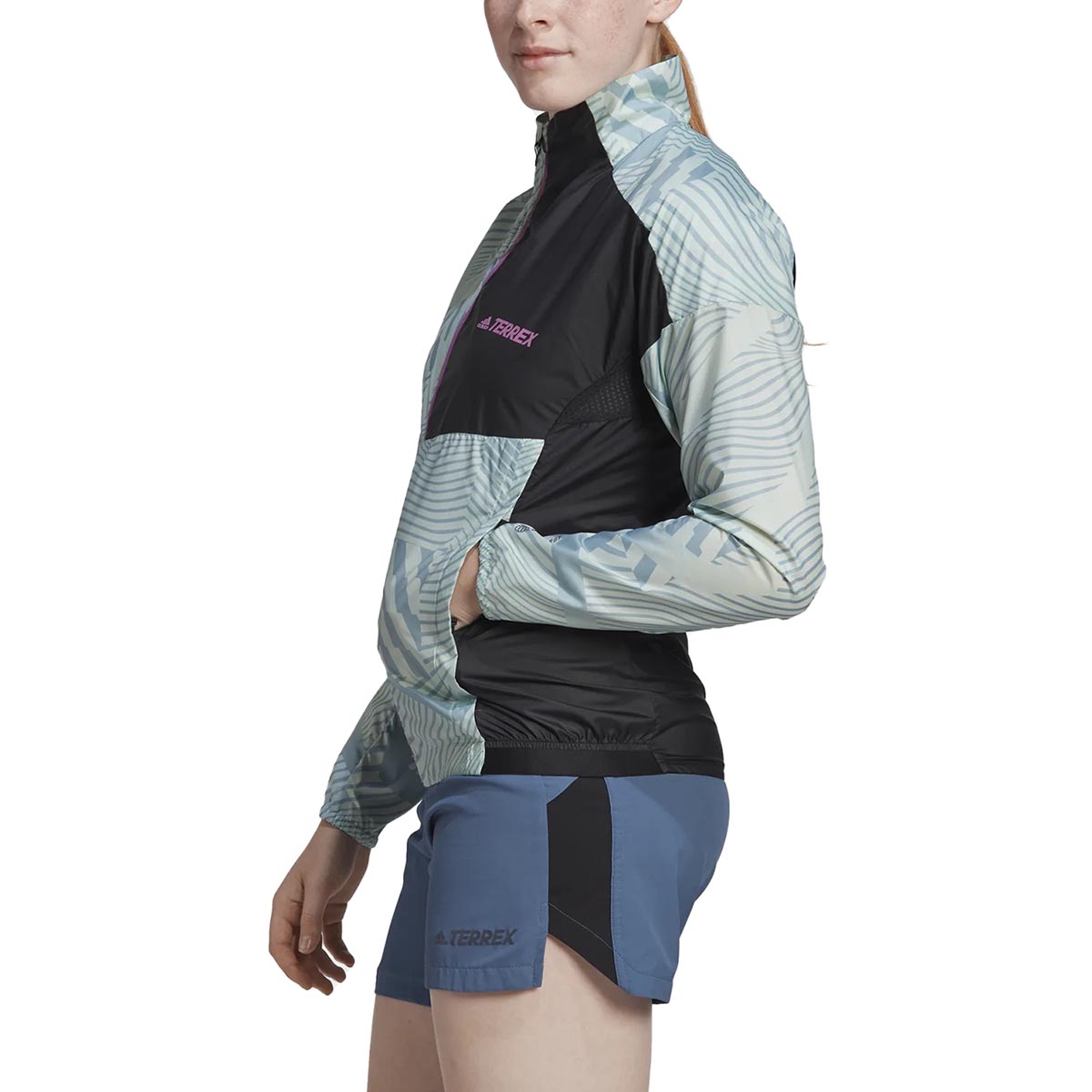 ADIDAS TERREX - TERREX TRAIL RUNNING PRINTED WIND JACKET