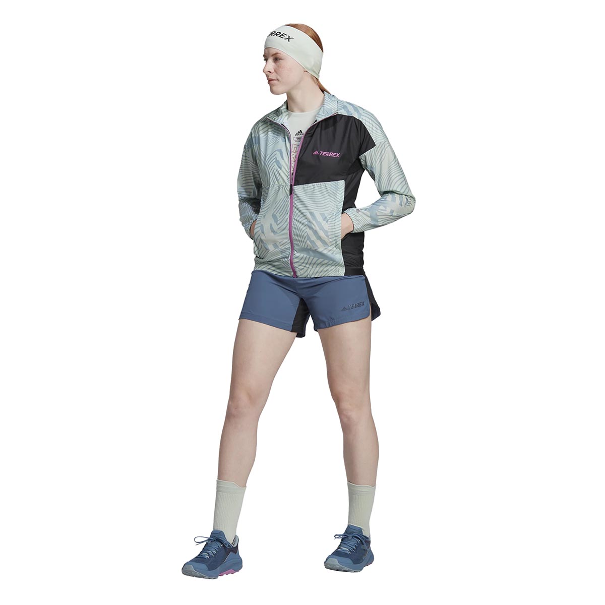 ADIDAS TERREX - TERREX TRAIL RUNNING PRINTED WIND JACKET