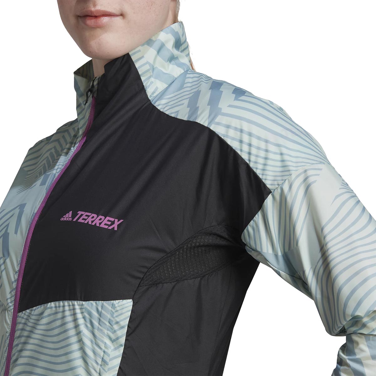 ADIDAS TERREX - TERREX TRAIL RUNNING PRINTED WIND JACKET