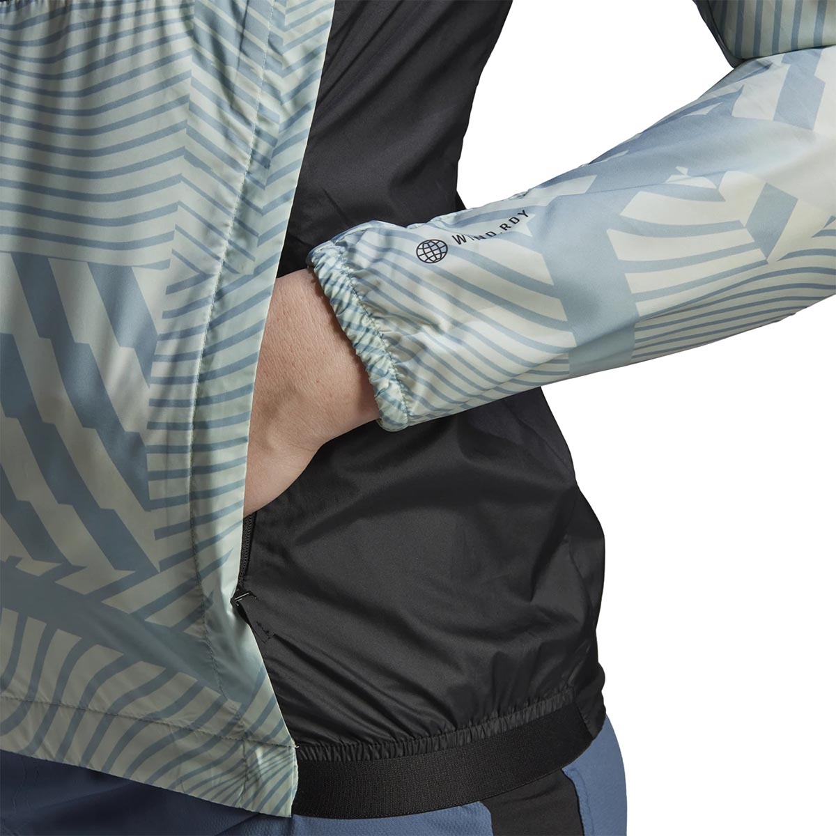 ADIDAS TERREX - TERREX TRAIL RUNNING PRINTED WIND JACKET