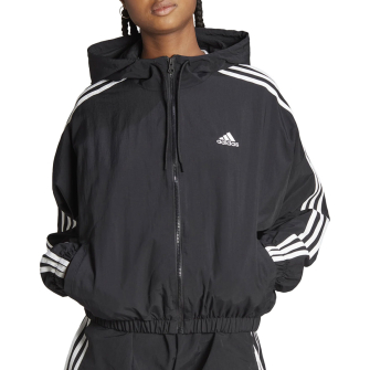 ★adidas★ Essential 3S Woven Windbreaker Black HT3399 WMNS) adidas Essentials 3-Stripes Woven Windbreaker Asia