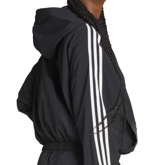 アウターその他 ADIDAS Essential 3S Woven Windbreaker Black HT3399 adidas Essentials 3-Stripes Woven Windbreaker - Black