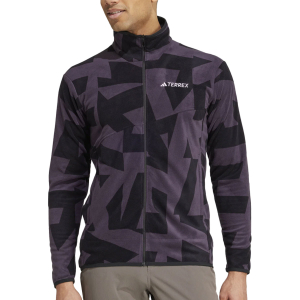 ADIDAS TERREX - TERREX MULTI PRINTED FULL-ZIP FLEECE JACKET
