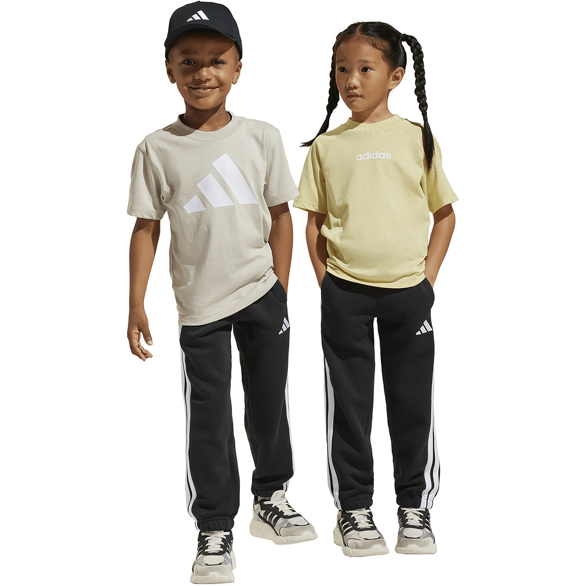 ADIDAS - LITTLE KIDS 3 STRIPES FLEECE PANT ADIDAS - LITTLE KIDS 3 STRIPES FLEECE PANT