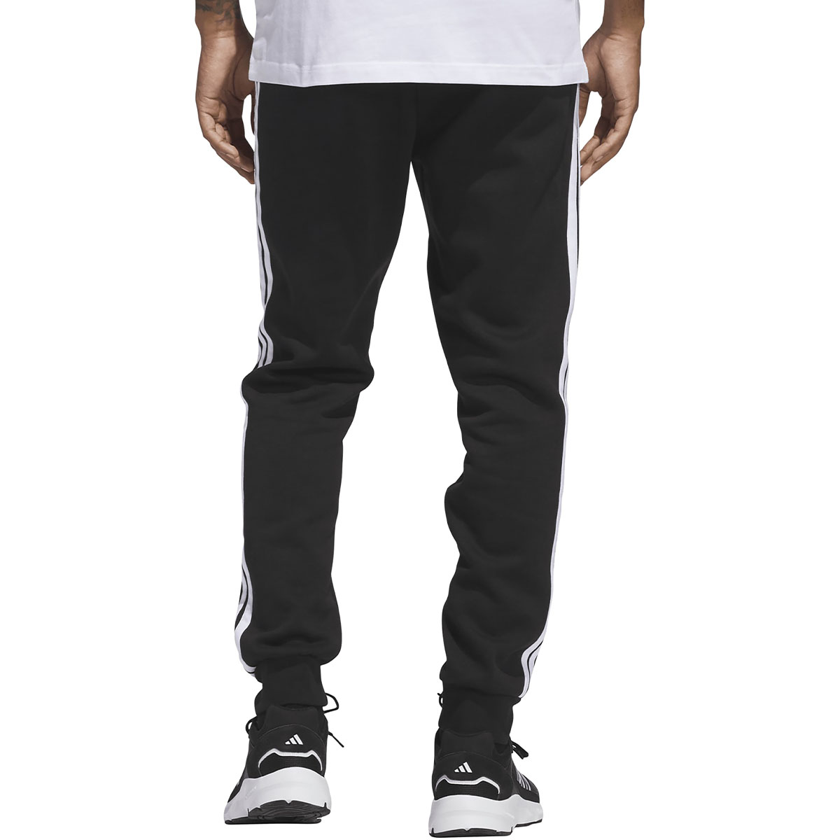 ADIDAS - 3 STRIPES FLEECE TAPERED CUFF PANTS
