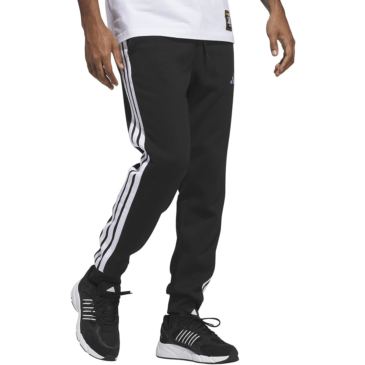 ADIDAS - 3 STRIPES FLEECE TAPERED CUFF PANTS