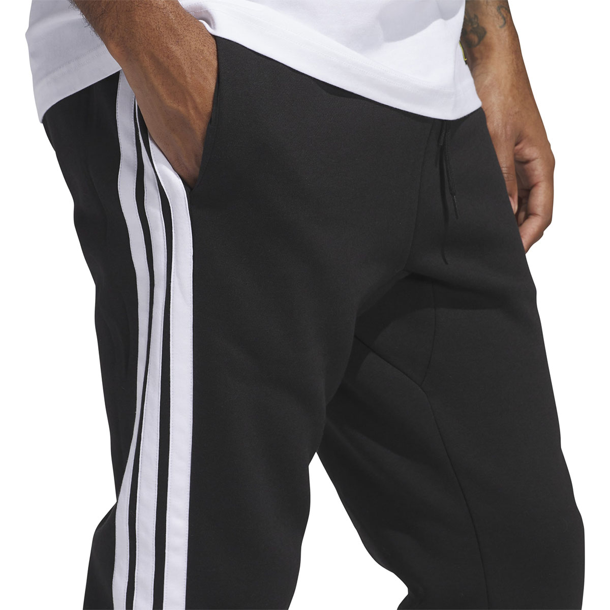 ADIDAS - 3 STRIPES FLEECE TAPERED CUFF PANTS