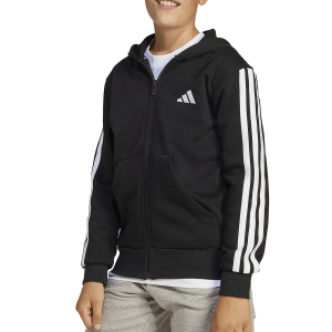 ADIDAS - 3 STRIPES FLEECE FULL ZIP HOODIE