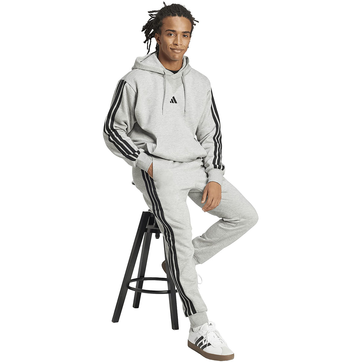 ADIDAS - 3 STRIPES FLEECE TAPERED CUFF PANTS