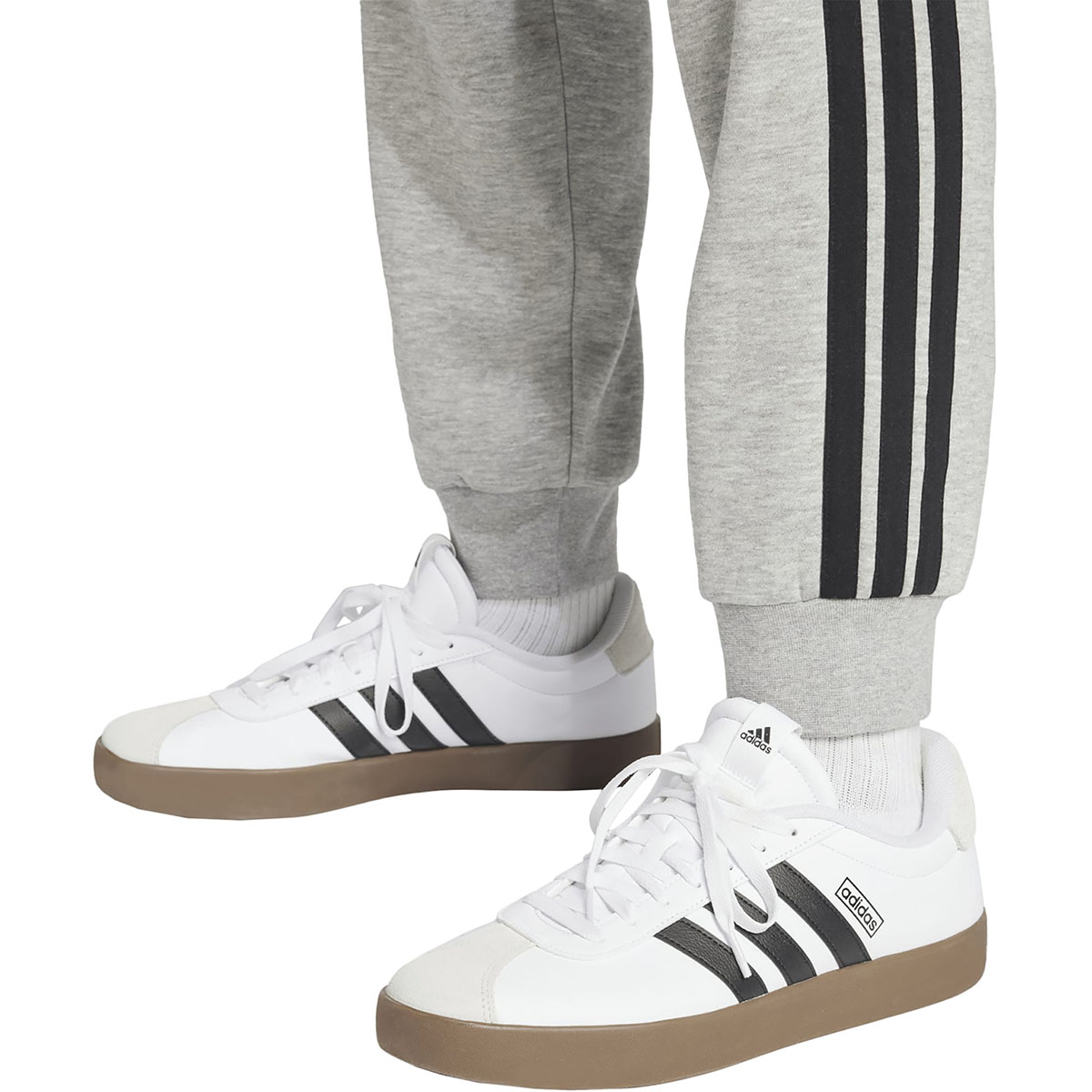 ADIDAS - 3 STRIPES FLEECE TAPERED CUFF PANTS