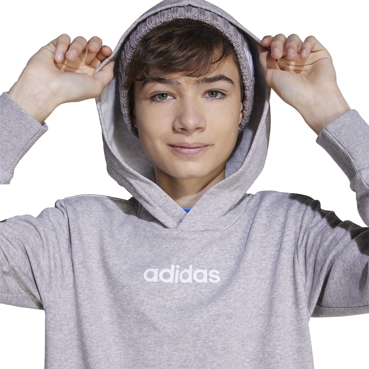 ADIDAS - LINEAR FLEECE HOODIE ADIDAS - LINEAR FLEECE HOODIE
