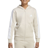 ADIDAS - 3 STRIPES FLEECE FULL ZIP HOODIE ADIDAS - 3 STRIPES FLEECE FULL ZIP HOODIE