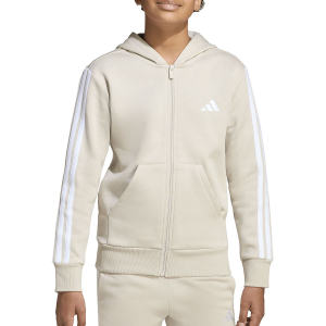 ADIDAS - 3 STRIPES FLEECE FULL ZIP HOODIE ADIDAS - 3 STRIPES FLEECE FULL ZIP HOODIE