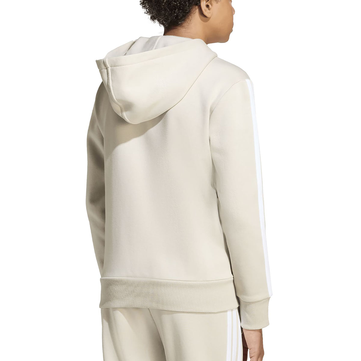 ADIDAS - 3 STRIPES FLEECE FULL ZIP HOODIE ADIDAS - 3 STRIPES FLEECE FULL ZIP HOODIE