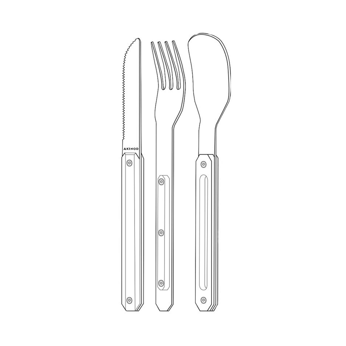 AKINOD - CUTLERY SET 12H34