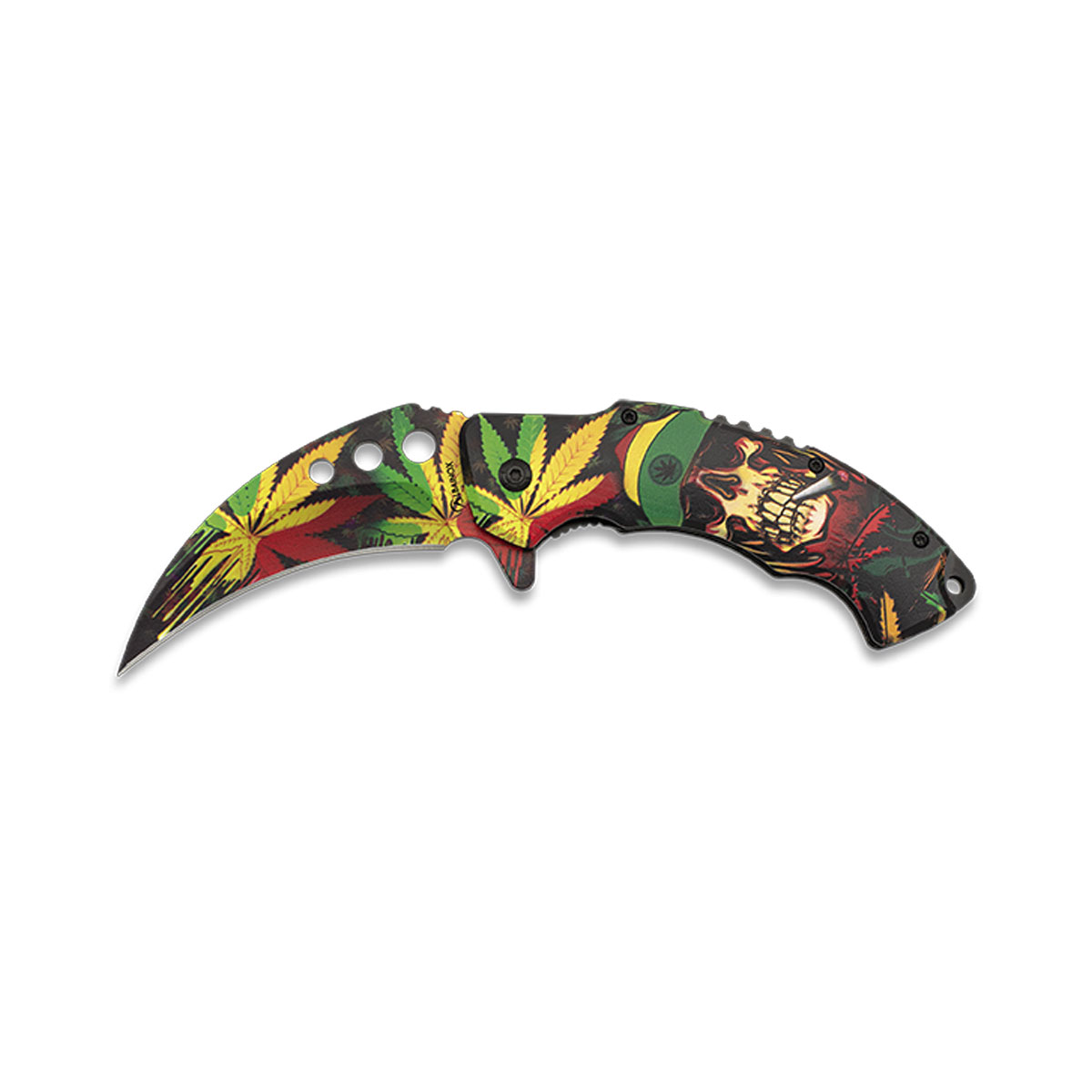 ALBAINOX - MARIJUANA 3D FOLDING KNIFE 8CM