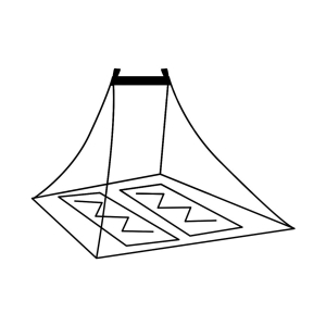 ALPINTEC - MICRO DOUBLE MOSQUITO PYRAMID NET (240 X 170 X 130 CM)