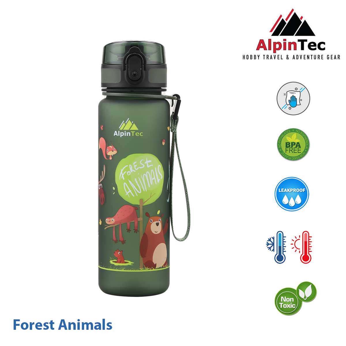 ALPINTEC - DARK GREEN FORREST ANIMALS 500 ML KIDS