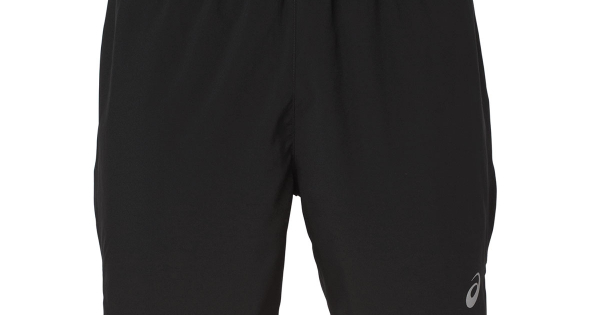 asics silver split short