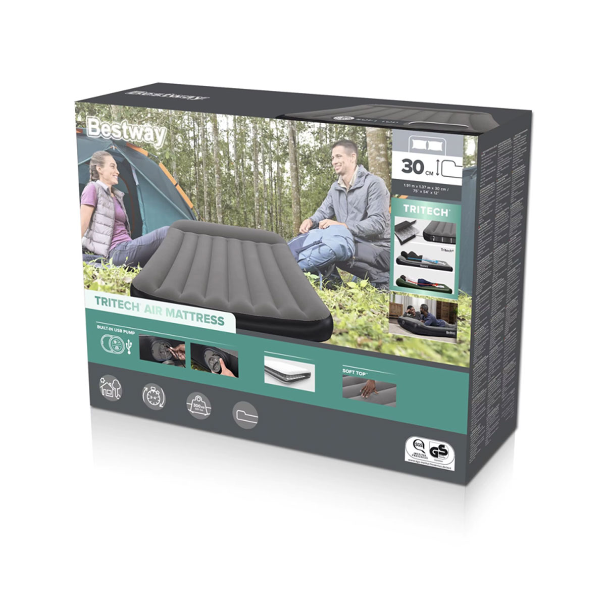 BESTWAY - TRITECH FULL BUILT-IN USB PUMP (191 X 137 X 30 CM)