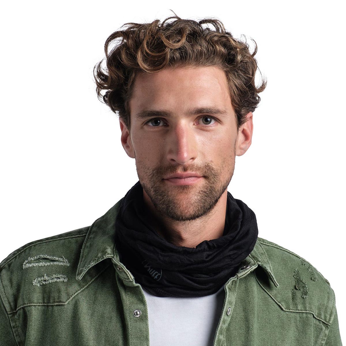 BUFF - MERINO LIGHTWEIGHT NECKWARMER SOLID BLACK BUFF - MERINO LIGHTWEIGHT NECKWARMER SOLID BLACK