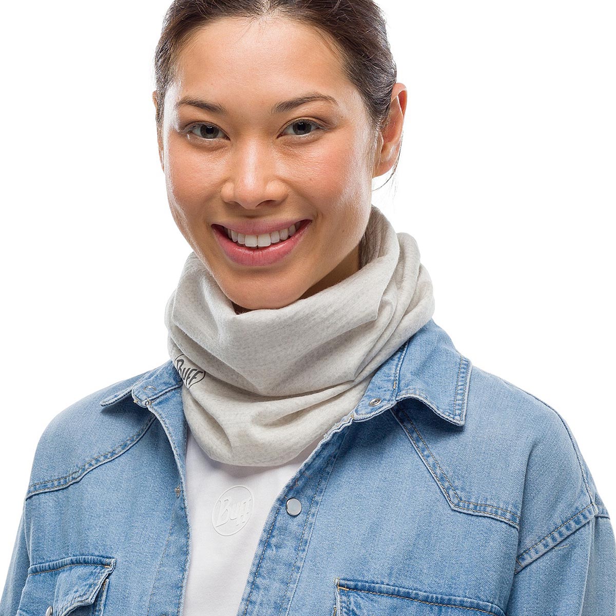 BUFF - MERINO LIGHTWEIGHT NECKWARMER SOLID CLOUD BUFF - MERINO LIGHTWEIGHT NECKWARMER SOLID CLOUD