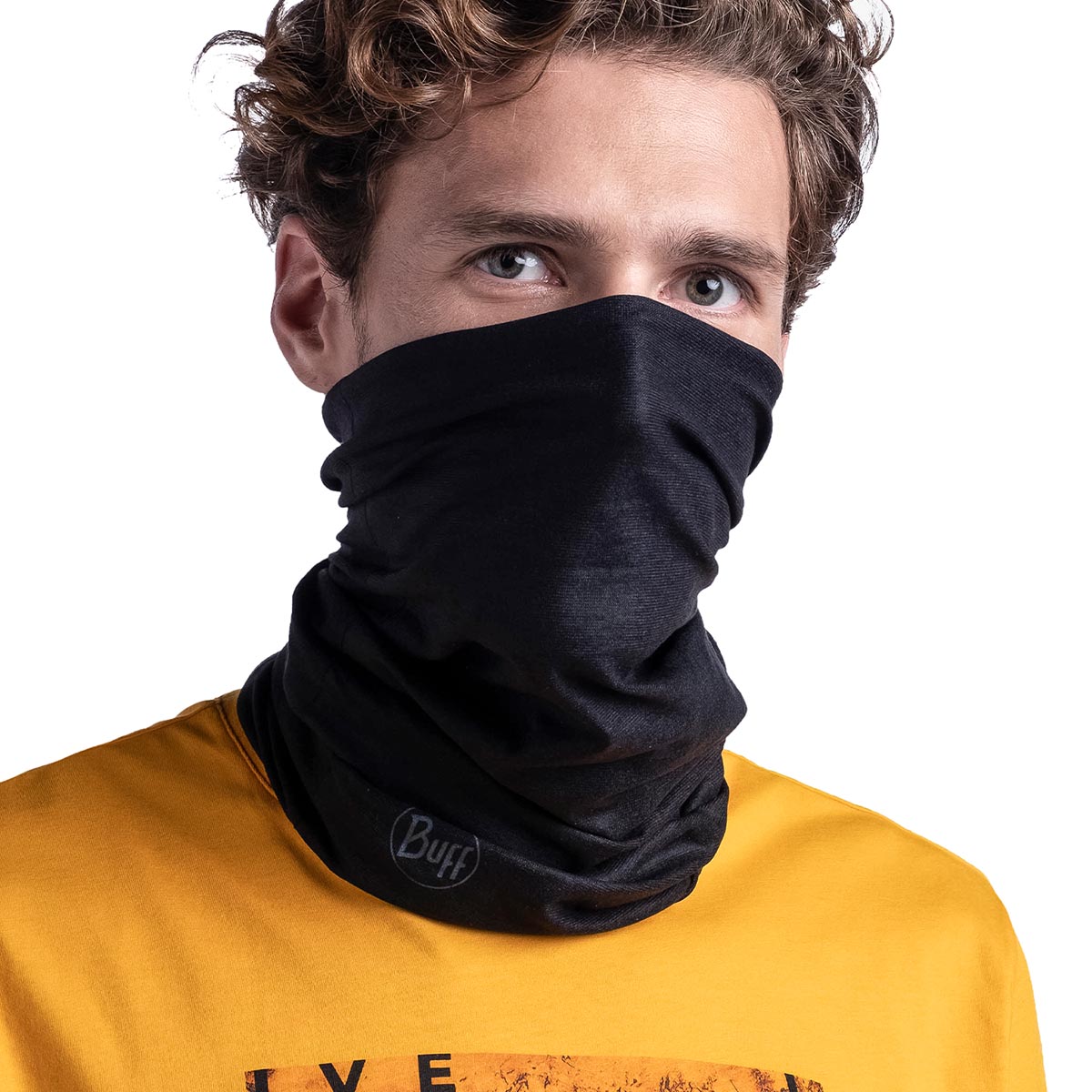 BUFF - ORIGINAL ECOSTRETCH TUBULAR SOLID BLACK BUFF - ORIGINAL ECOSTRETCH TUBULAR SOLID BLACK