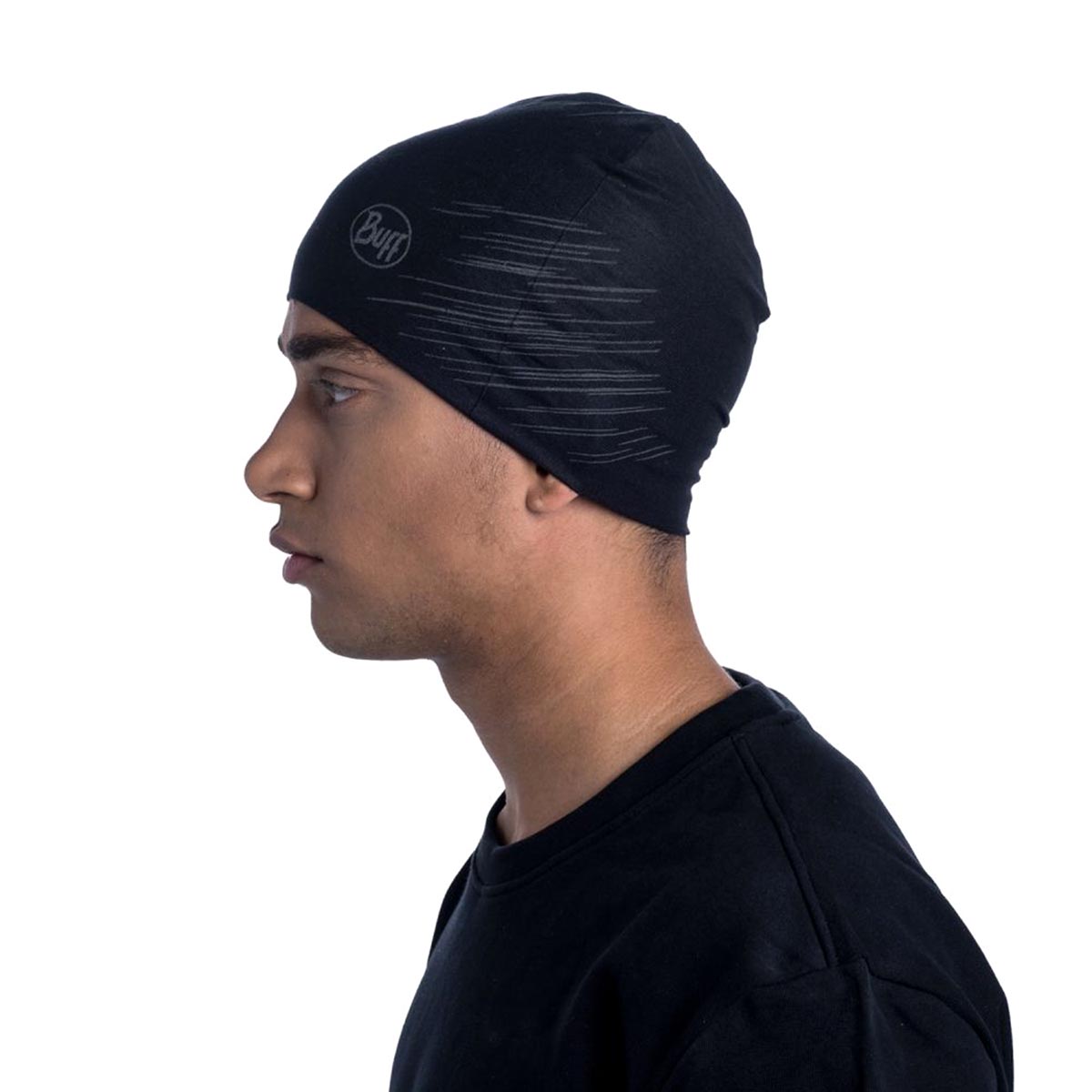 BUFF - ECOSTRETCH BEANIE SOLID BLACK