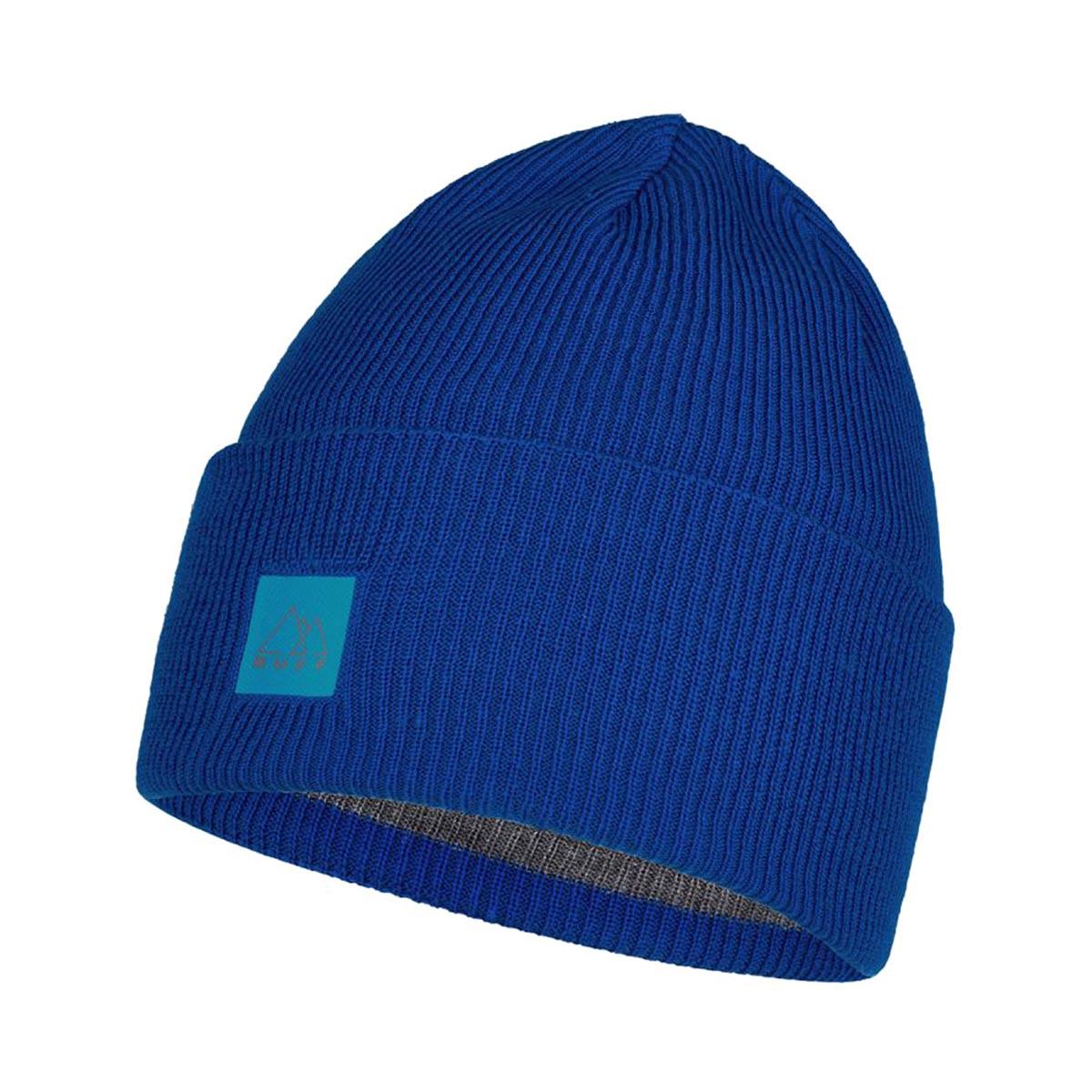 BUFF - KNITTED HAT CROSSKNIT SOLID AZURE BLUE