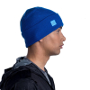 BUFF - KNITTED HAT CROSSKNIT SOLID AZURE BLUE