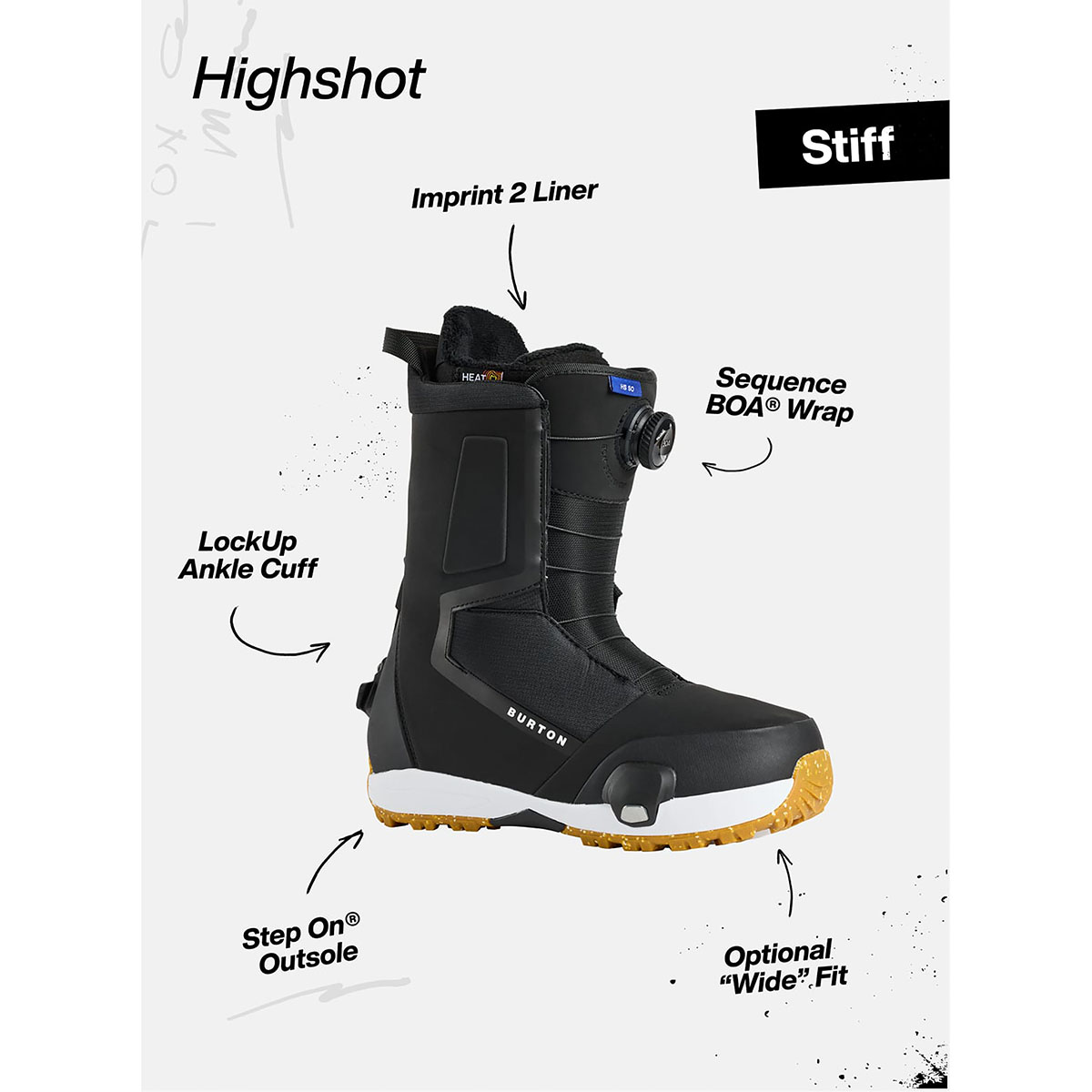 BURTON - HIGHSHOT STEP ON SNOWBOARD BOOTS