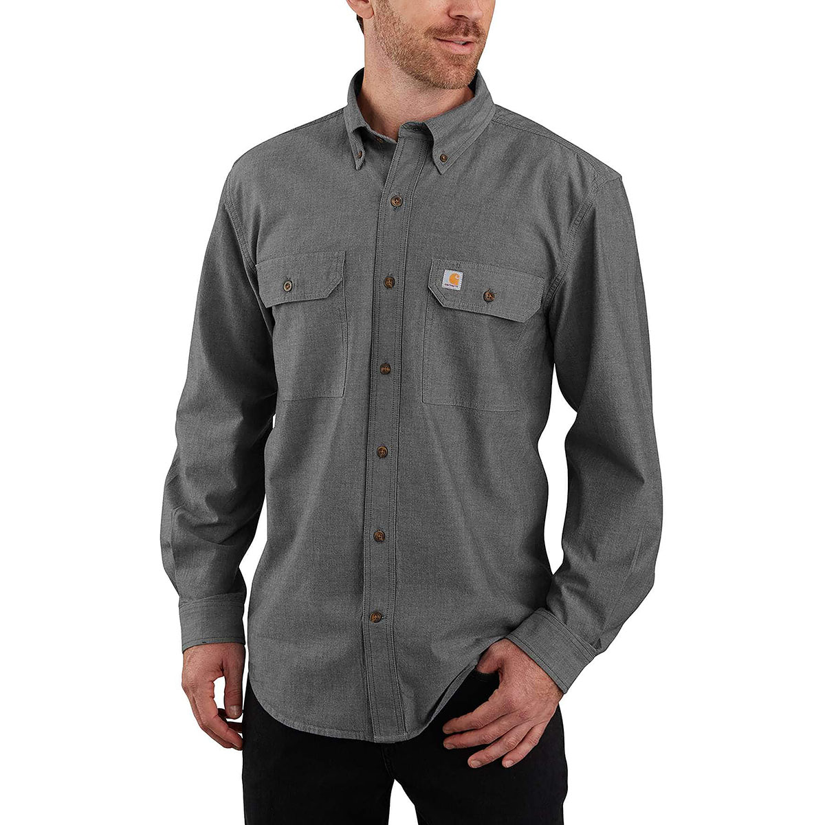 CARHARTT - MIDWEIGHT CHAMBRAY SHIRT