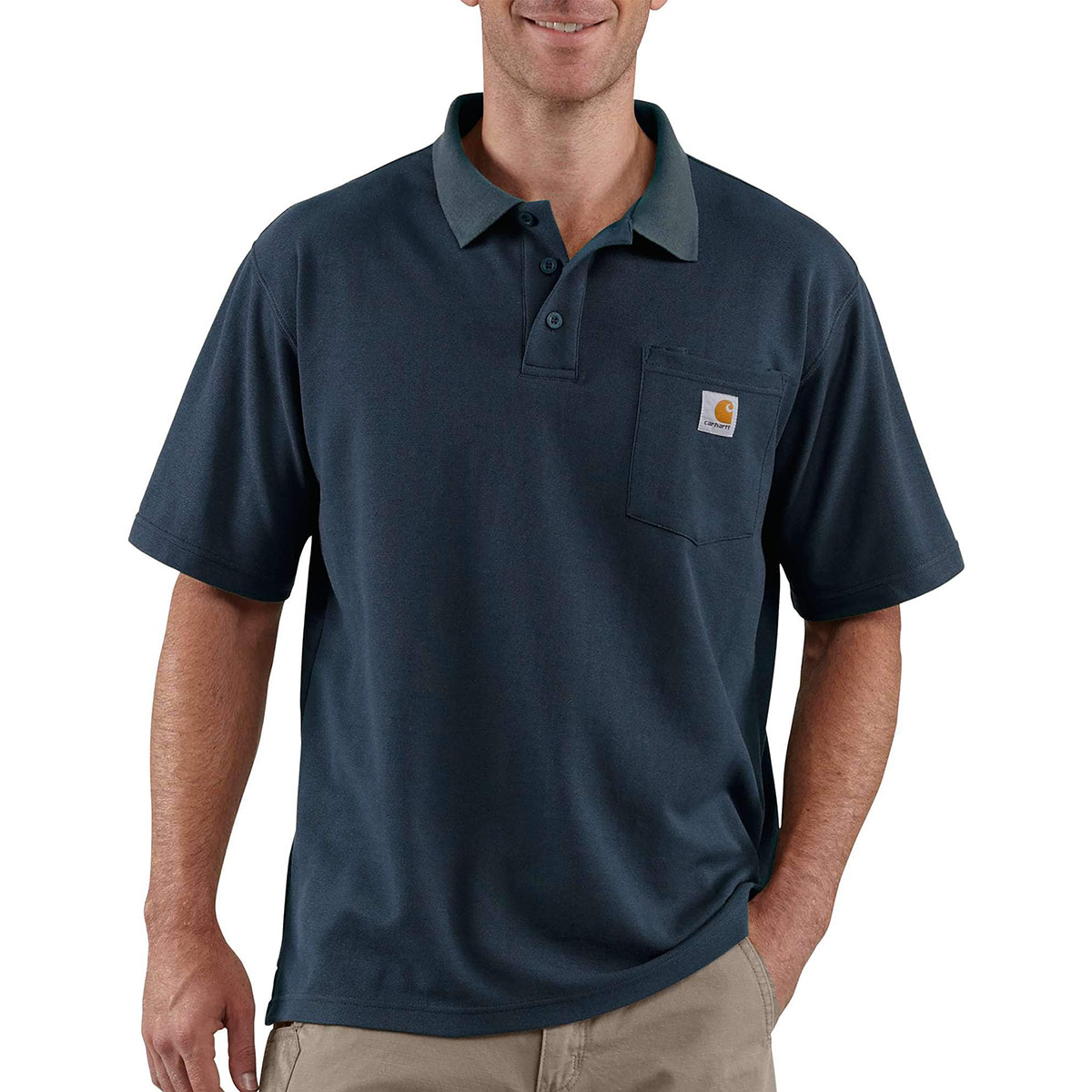 CARHARTT - MIDWEIGHT POCKET POLO T-SHIRT