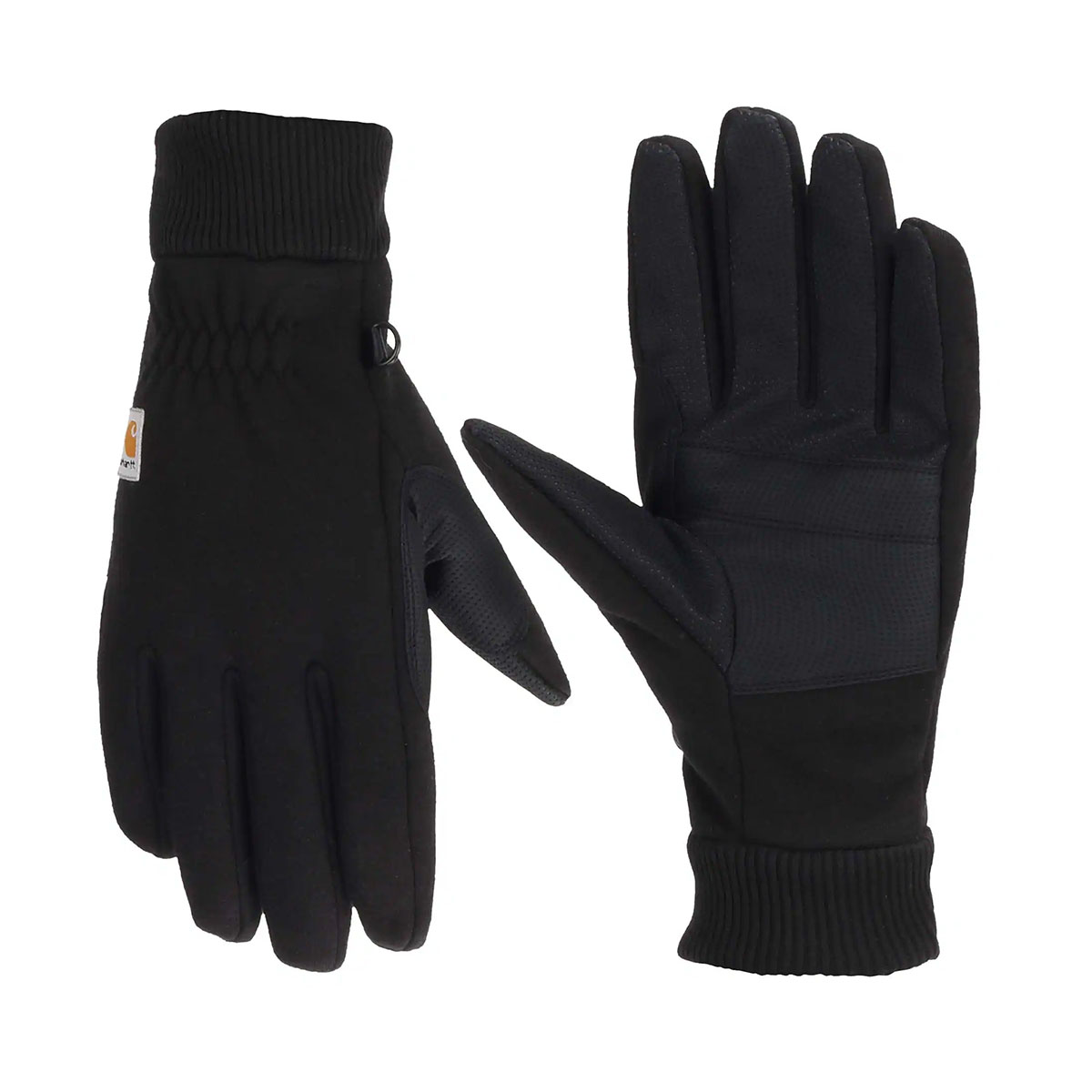 CARHARTT - THERMAL-LINED FLEECE TOUCH-SENSITIVE KNIT CUFF GLOVES