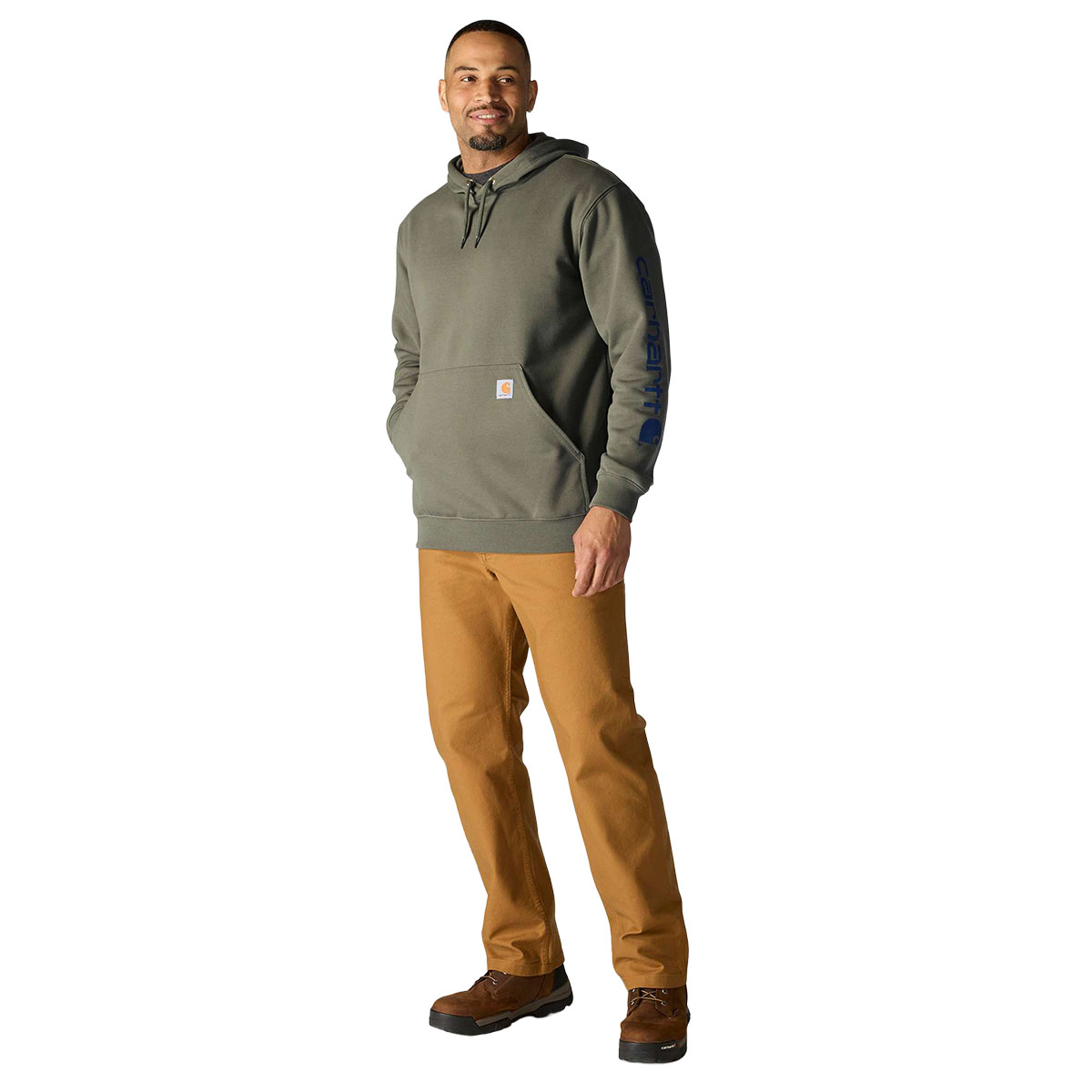 CARHARTT - MIDWEIGHT LOGO SLEEVE GRAPHIC HOODIE