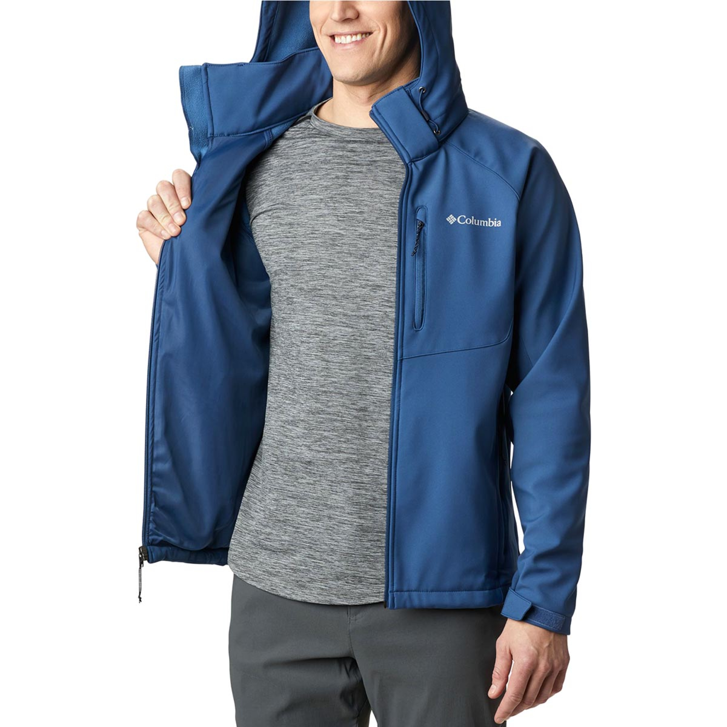Columbia Cascade Ridge II Softshell M Charcoal Heather Chaquetas de