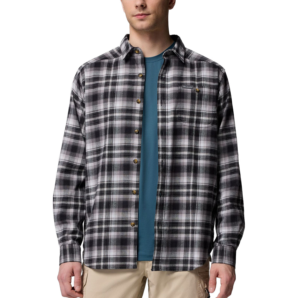 COLUMBIA - CORNELL WOODS FLANNEL LONG SLEEVE SHIRT