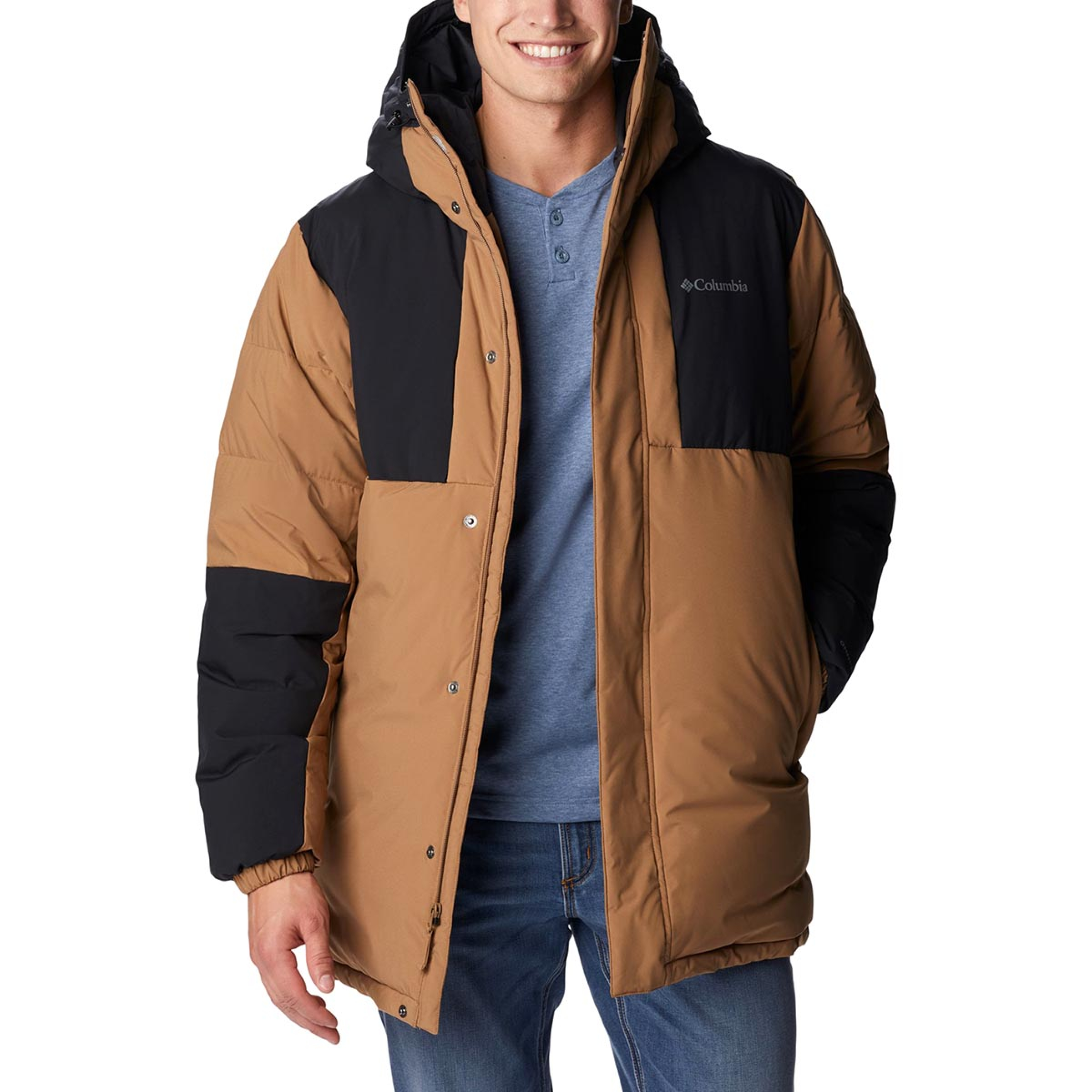 Columbia Parka Aldercrest Down da uomo, Collegiate Navy, S