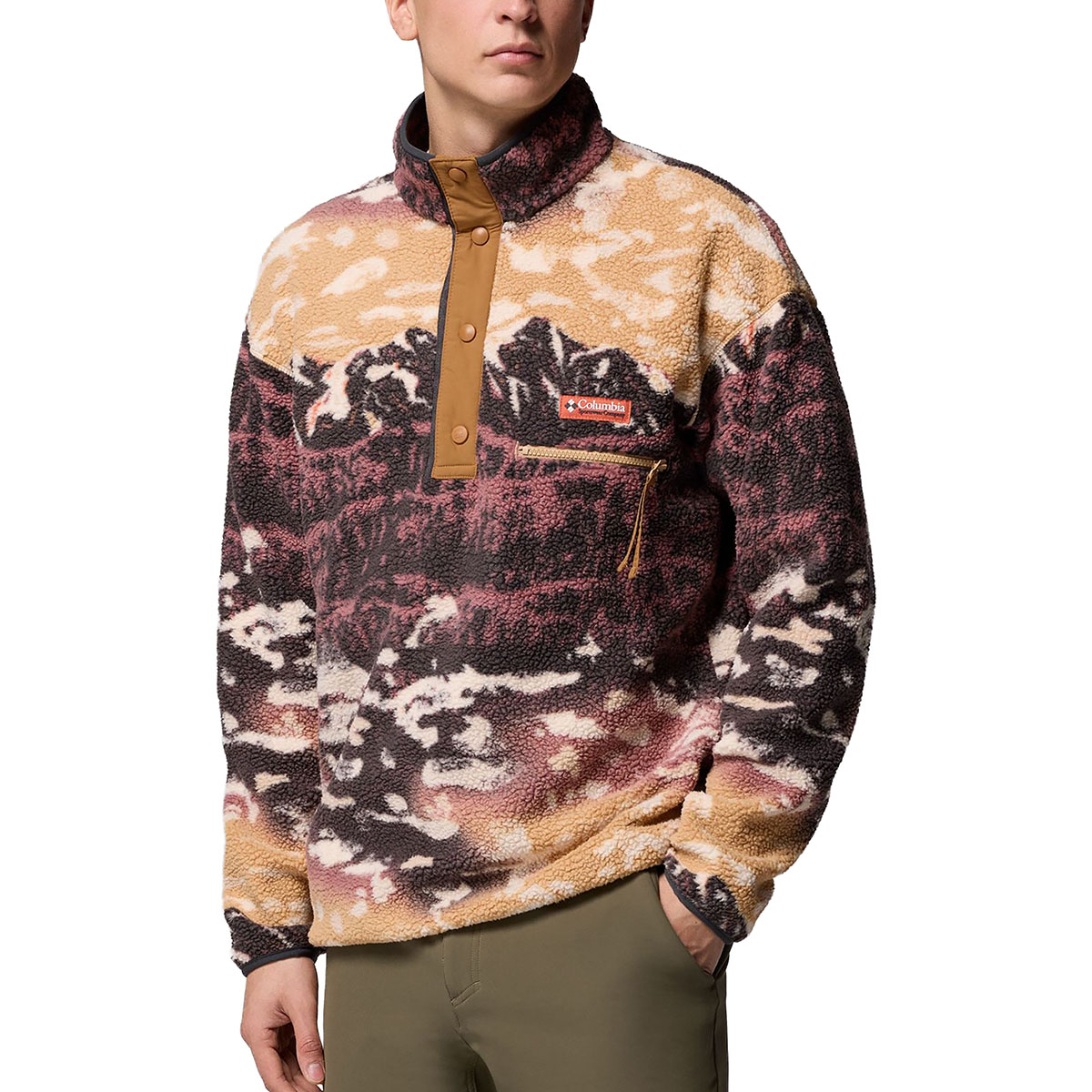 COLUMBIA - HELVETIA II PRINTED 1/2 SNAP FLEECE