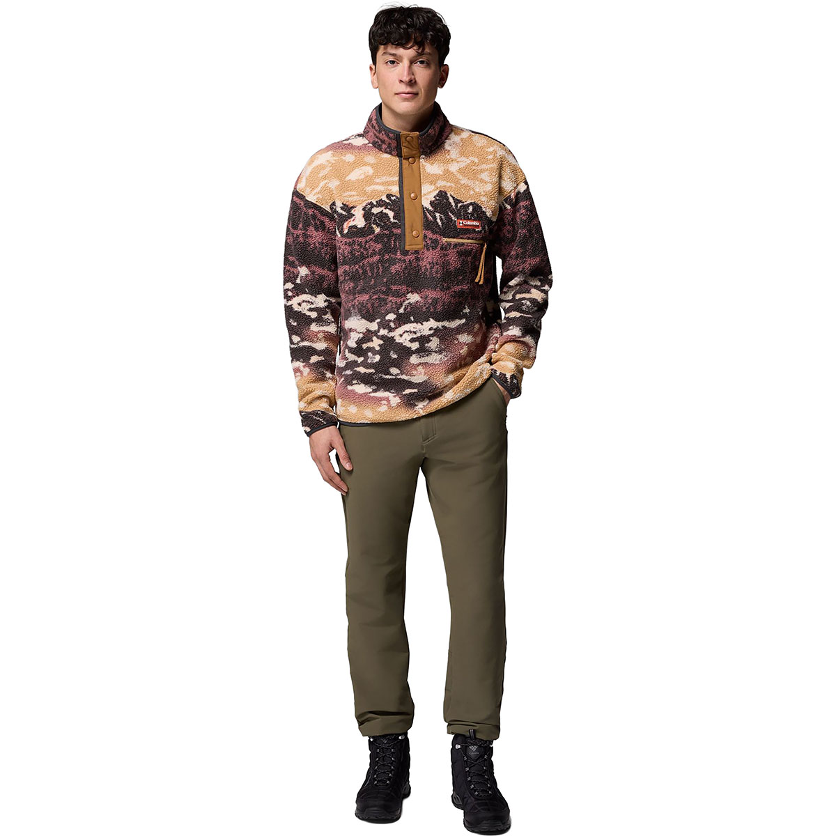 COLUMBIA - HELVETIA II PRINTED 1/2 SNAP FLEECE