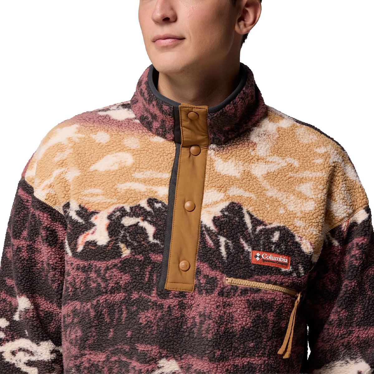 COLUMBIA - HELVETIA II PRINTED 1/2 SNAP FLEECE