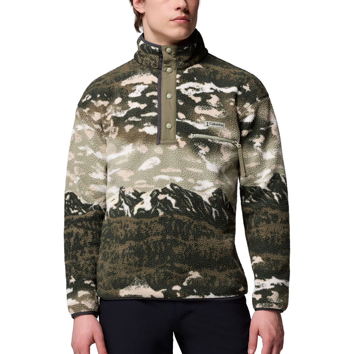 COLUMBIA - HELVETIA II PRINTED 1/2 SNAP FLEECE