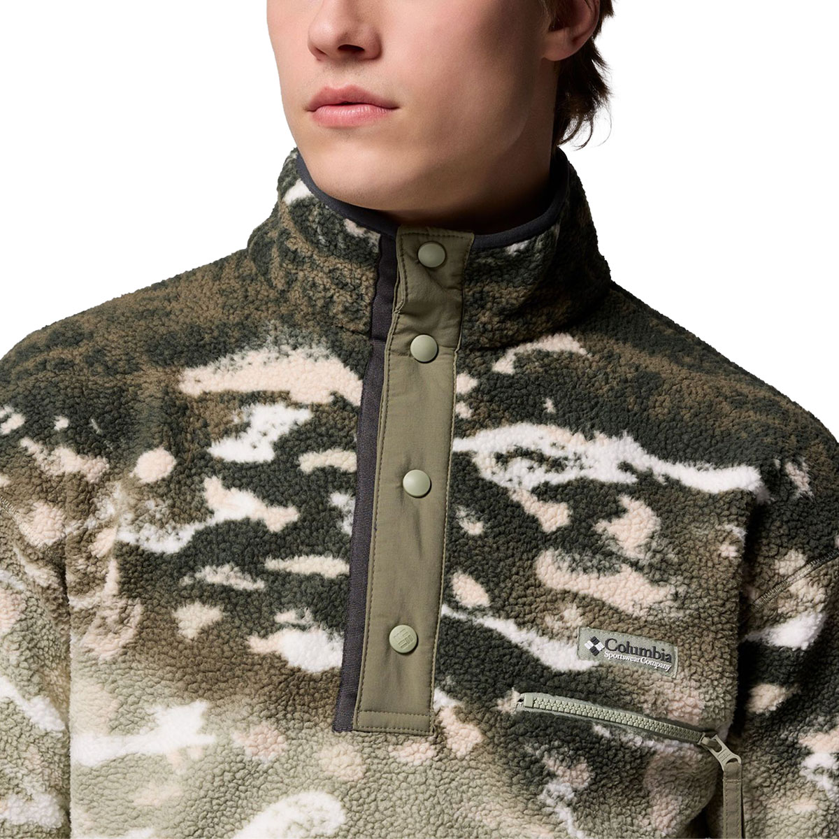 COLUMBIA - HELVETIA II PRINTED 1/2 SNAP FLEECE