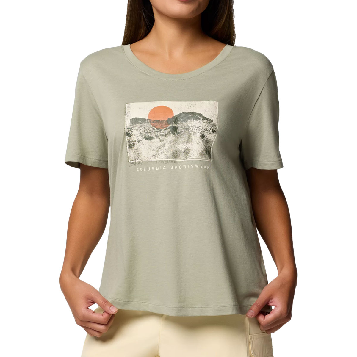 COLUMBIA - RUBY SPRINGS GRAPHIC SCOOP NECK