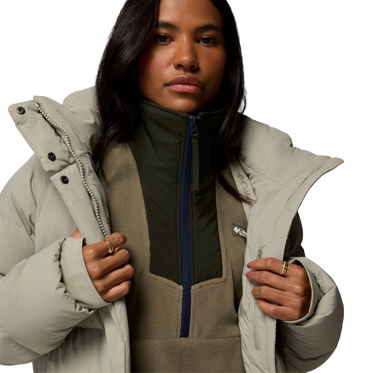 COLUMBIA - AMAZE PUFFED MID HOODED JACKET