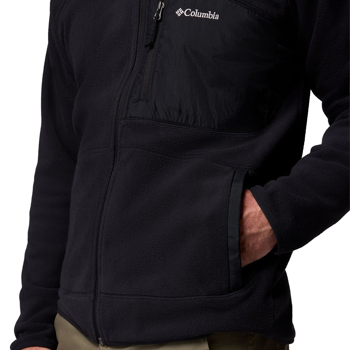 COLUMBIA - FAST TREK OVERLAY HOODED FULL ZIP FLEECE
