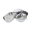 COMPASS - MESS KIT DOUBLE DECK STAINLESS STEEL
