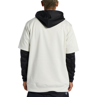 DC DRYDEN HOODIE グレー/ブラック Dryden - Technical Double-Layer Hoodie for Men | DC Shoes