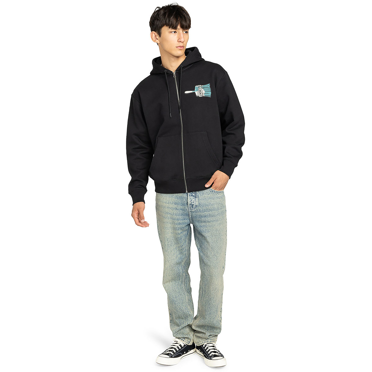 ELEMENT - PAINT BRUSH ZIPPERED HOODIE