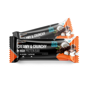 ETHICSPORT - CREAMY AND CRUNCHY DARK CHOCOLATE AND COCONUT PROTEIN BAR 30 GR